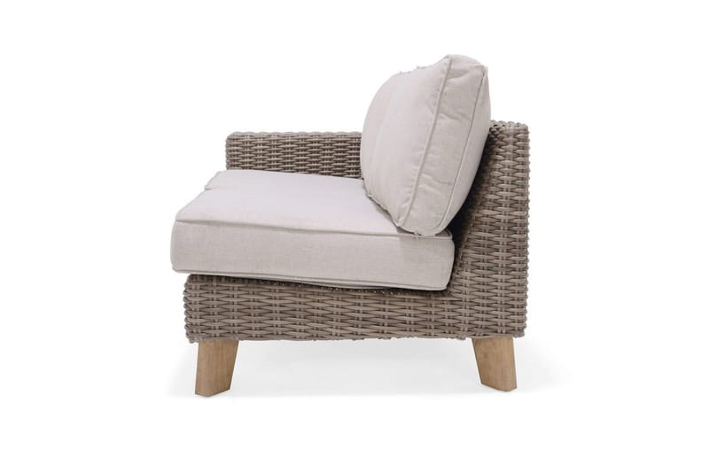 Bahamas Udendørsmøbelgruppe 2-personers & chaiselong venstre sofabord 110 cm - Mørkegrå - Have - Udendørs miljø - Altan & terrasse - Altanmøbler