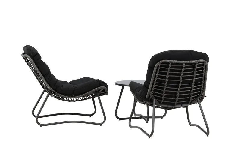 Cala Sofagruppe Udendørs 2-personers - Sort - Have - Udendørs miljø - Altan & terrasse - Altanmøbler