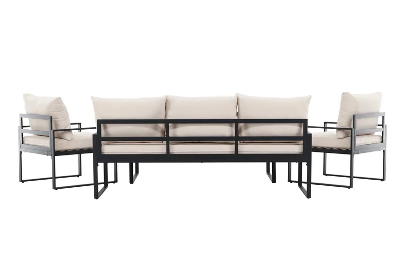 Catania Sofagruppe Udendørs 5-personers - Sort - Have - Udendørs miljø - Altan & terrasse - Altanmøbler