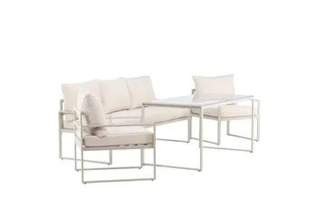 Catania Sofagruppe Udendørs 5-personers - Beige - Havemøbler - Loungemøbler - Sofagrupper udendørs