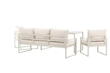 Catania Sofagruppe Udendørs 5-personers - Beige - Havemøbler - Loungemøbler - Sofagrupper udendørs