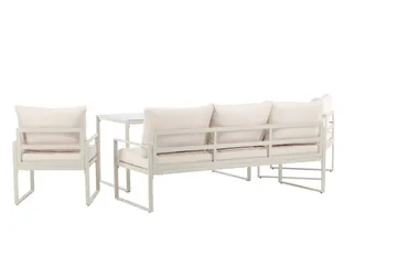 Catania Sofagruppe Udendørs 5-personers - Beige - Havemøbler - Loungemøbler - Sofagrupper udendørs