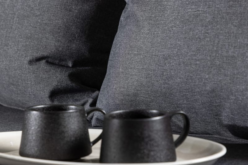 Chania hjørnesofasæt 4-personers udendørs - Sort - Have - Udendørs miljø - Altan & terrasse - Altanmøbler