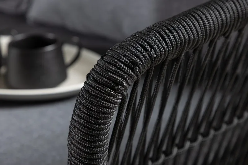 Chania hjørnesofasæt 4-personers udendørs - Sort - Have - Udendørs miljø - Altan & terrasse - Altanmøbler