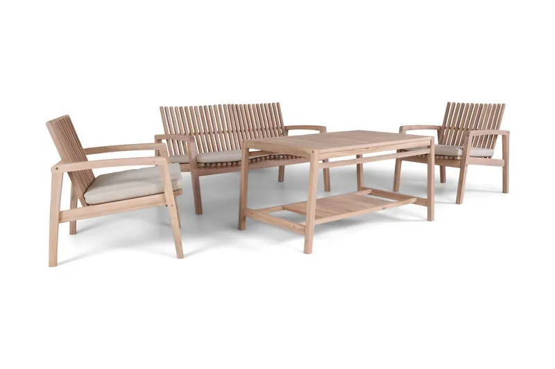 Elkest loungesæt til udendørs brug - Beige - Have - Udendørs miljø - Altan & terrasse - Altanmøbler