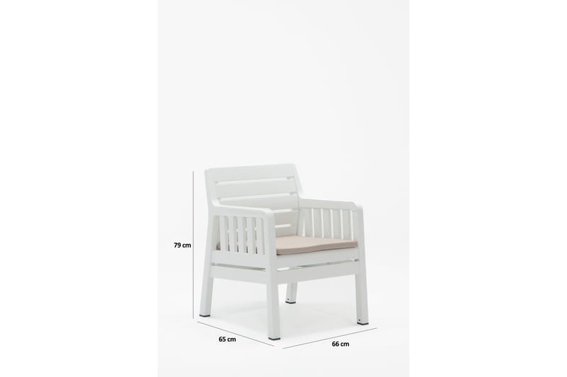 Elvor Sofagruppe 4-personers - Hvid - Have - Udendørs miljø - Altan & terrasse - Altanmøbler