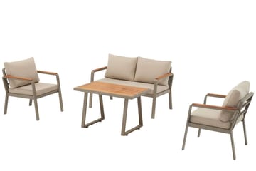 Estra Loungegruppe udendørs - Beige - Havemøbler - Loungemøbler - Sofagrupper udendørs