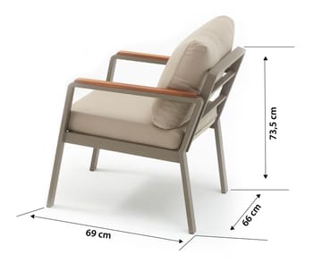 Estra Loungegruppe udendørs - Beige - Havemøbler - Loungemøbler - Sofagrupper udendørs