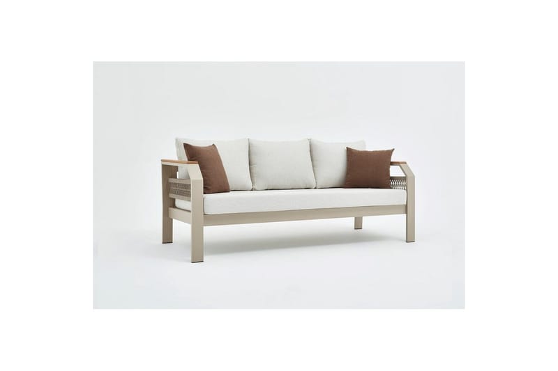 Farra Sofasæt Udendørs 5 Personers - Beige - Have - Udendørs miljø - Altan & terrasse - Altanmøbler
