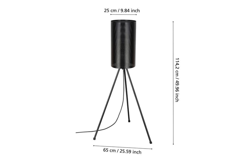Gulvlampe Udendørsbelysning Eglo Ladunara - Sort - Have - Udendørs miljø - Altan & terrasse - Altanbelysning