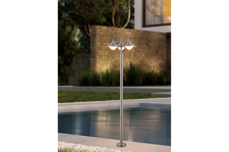 Gulvlampe Utebelysning Eglo Sidney - Hvid/Sølv - Have - Udendørs miljø - Altan & terrasse - Altanbelysning