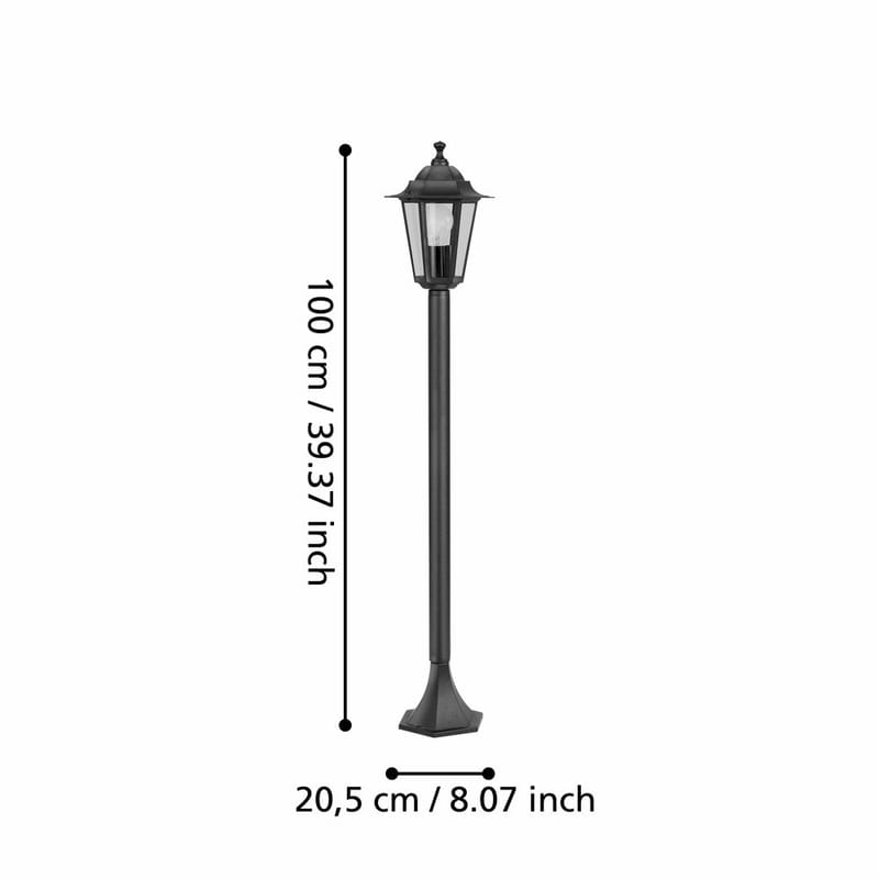 Gulvlys Laterna - 20,5 cm - Belysning - Udendørs lamper & belysning - Søjlelampe & standerlampe