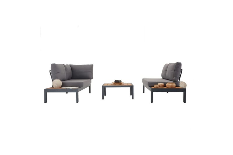 Haveloungesæt Bulskoll Træ - Grå - Have - Udendørs miljø - Altan & terrasse - Altanmøbler