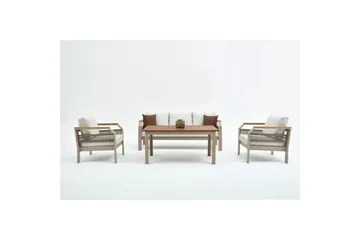 Haveloungesæt Farra Beige - Beige - Havemøbler - Loungemøbler - Sofagrupper udendørs