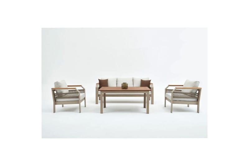 Haveloungesæt Farra Beige - Beige - Have - Udendørs miljø - Altan & terrasse - Altanmøbler