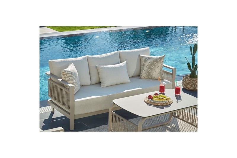 Haveloungesæt Hungirr Beige - Beige - Have - Udendørs miljø - Altan & terrasse - Altanmøbler