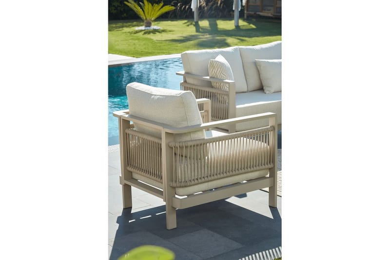 Haveloungesæt Hungirr Beige - Beige - Have - Udendørs miljø - Altan & terrasse - Altanmøbler