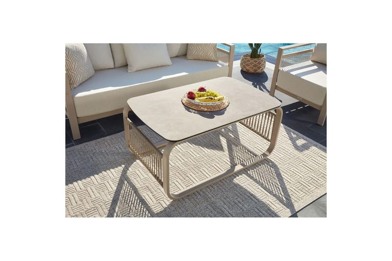 Haveloungesæt Hungirr Beige - Beige - Have - Udendørs miljø - Altan & terrasse - Altanmøbler