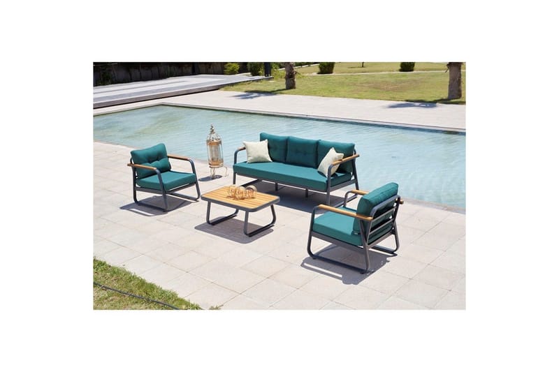 Haveloungesæt Rio Petrolblå - Petrolblå - Have - Udendørs miljø - Altan & terrasse - Altanmøbler