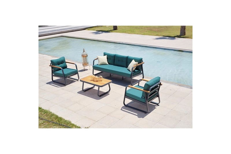 Haveloungesæt Rio Petrolblå, Petrolblå