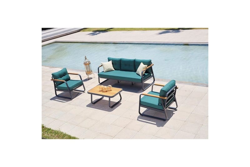 Haveloungesæt Rio Petrolblå - Petrolblå - Have - Udendørs miljø - Altan & terrasse - Altanmøbler