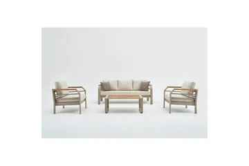 Haveloungesæt Sudassento Beige - Beige - Havemøbler - Loungemøbler - Sofagrupper udendørs
