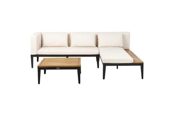 Havemøbelhjørnesofa med bord 3-sæders Bracciano - Havemøbler - Loungemøbler - Sofagrupper udendørs