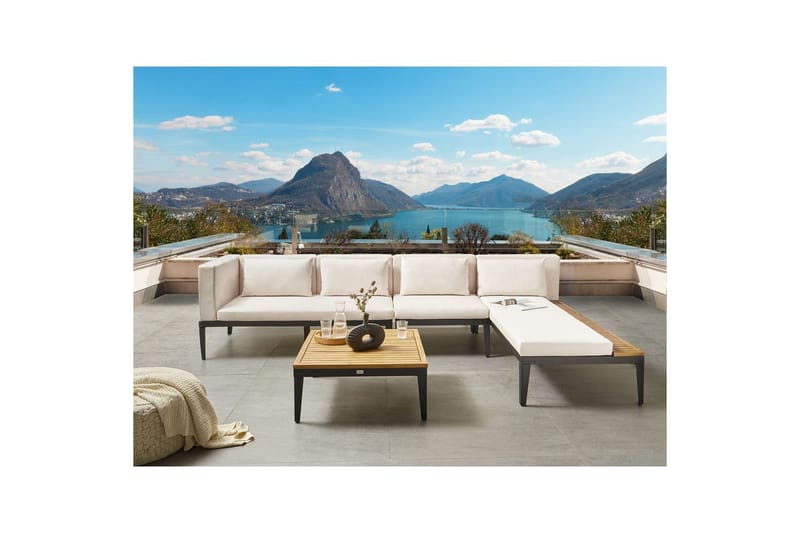 Havemøbelhjørnesofa med bord 4-sæders Bracciano - Have - Udendørs miljø - Altan & terrasse - Altanmøbler