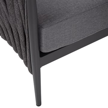 Havemøbelsæt HOME4YOU Bristol bord, sofa og 2 stole Grå - Grå - Havemøbler - Loungemøbler - Sofagrupper udendørs
