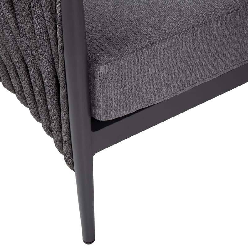 Havemøbelsæt HOME4YOU Bristol bord, sofa og 2 stole Grå - Grå - Have - Udendørs miljø - Altan & terrasse - Altanmøbler