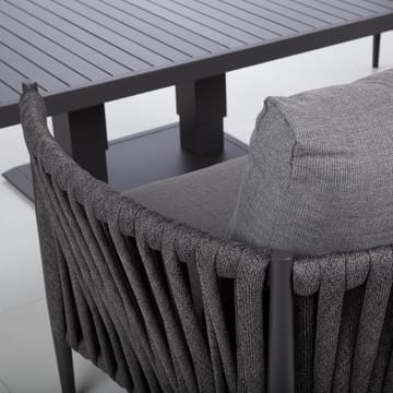 Havemøbelsæt HOME4YOU Bristol bord, sofa og 2 stole Grå - Grå - Havemøbler - Loungemøbler - Sofagrupper udendørs