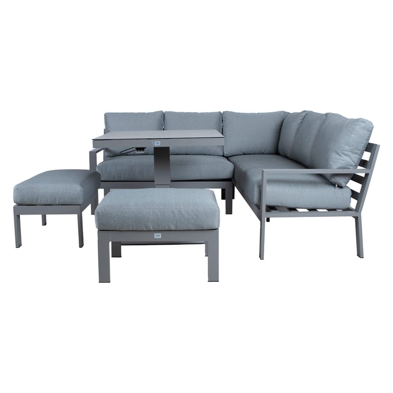 Havemøbelsæt HOME4YOU Rio 4 dele gråbeige - Grålig beige - Have - Udendørs miljø - Altan & terrasse - Altanmøbler