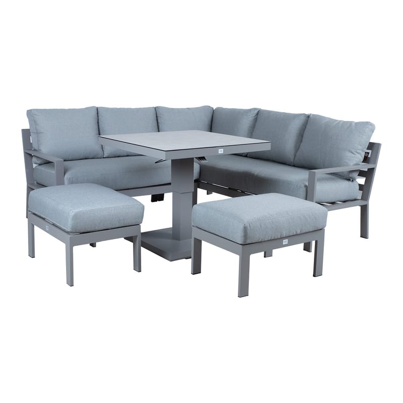 Havemøbelsæt HOME4YOU Rio 4 dele gråbeige, Grålig beige