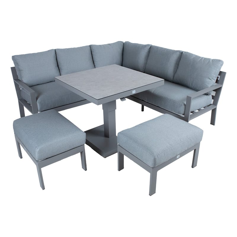 Havemøbelsæt HOME4YOU Rio 4 dele gråbeige - Grålig beige - Have - Udendørs miljø - Altan & terrasse - Altanmøbler