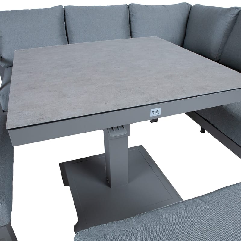 Havemøbelsæt HOME4YOU Rio 4 dele gråbeige - Grålig beige - Have - Udendørs miljø - Altan & terrasse - Altanmøbler