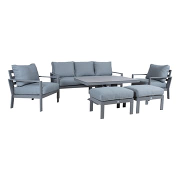 Havemøbelsæt HOME4YOU Rio 6 dele gråbeige - Grålig beige - Havemøbler - Loungemøbler - Sofagrupper udendørs