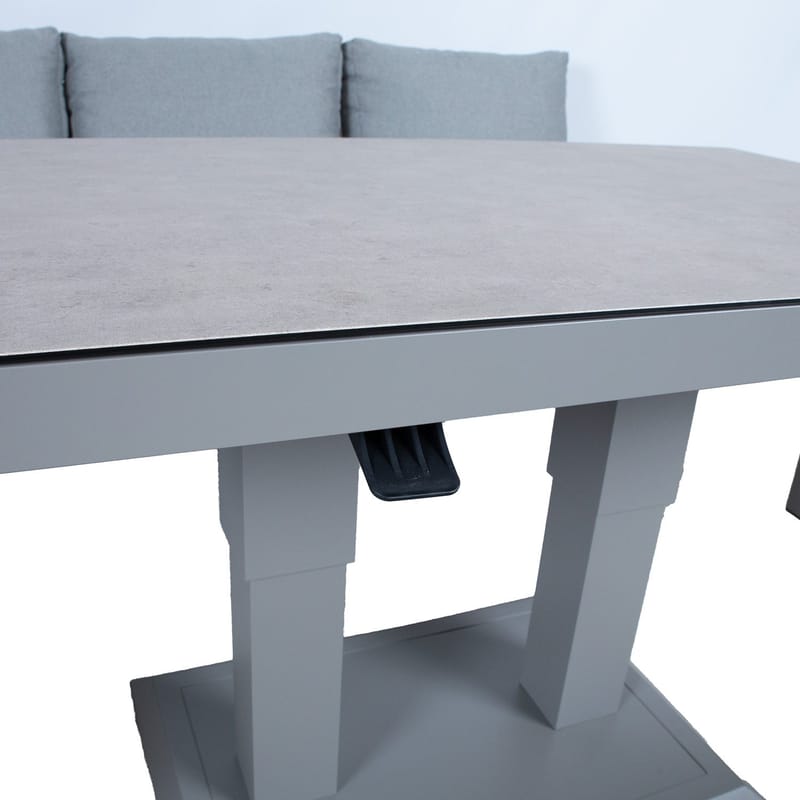 Havemøbelsæt HOME4YOU Rio 6 dele gråbeige - Grålig beige - Have - Udendørs miljø - Altan & terrasse - Altanmøbler