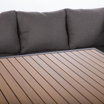 Havemøbelsæt HOME4YOU Rio hjørnesofa og bord mørkegrå - Mørkegrå - Havemøbler - Loungemøbler - Sofagrupper udendørs