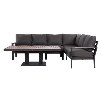 Havemøbelsæt HOME4YOU Rio hjørnesofa og bord mørkegrå - Mørkegrå - Havemøbler - Loungem øbler - Sofagrupper udendørs