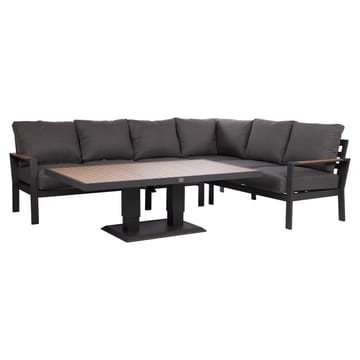 Havemøbelsæt HOME4YOU Rio hjørnesofa og bord mørkegrå - Mørkegrå - Havemøbler - Loungemøbler - Sofagrupper udendørs