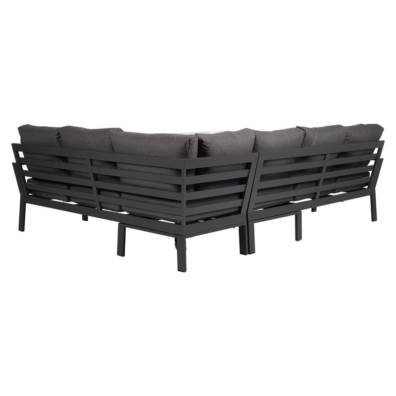 Havemøbelsæt HOME4YOU Rio hjørnesofa og bord mørkegrå - Mørkegrå - Have - Udendørs miljø - Altan & terrasse - Altanmøbler