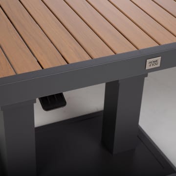 Havemøbelsæt HOME4YOU Rio hjørnesofa og bord mørkegrå - Mørkegrå - Havemøbler - Loungemøbler - Sofagrupper udendørs