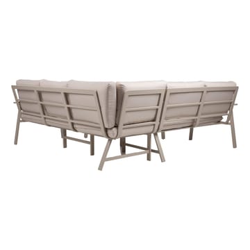 Havemøbelsæt HOME4YOU Upland bord og hjørnesofa beige - Beige - Havemøbler - Loungemøbler - Sofagrupper udendørs