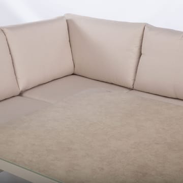 Havemøbelsæt HOME4YOU Upland bord og hjørnesofa beige - Beige - Havemøbler - Loungemøbler - Sofagrupper udendørs