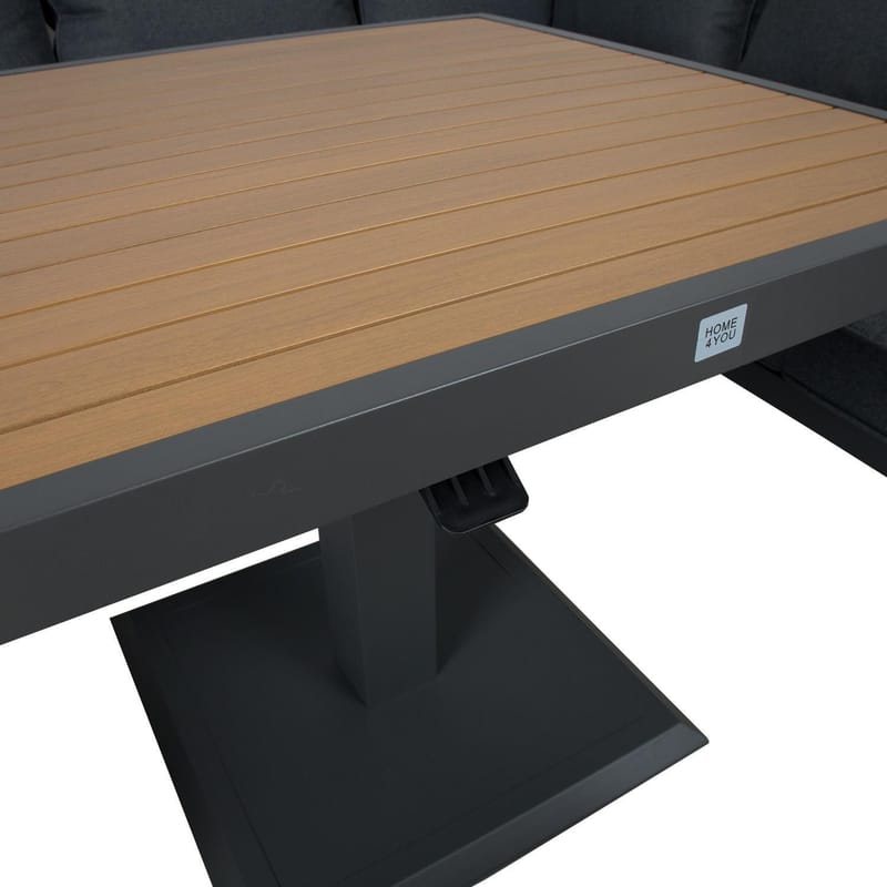 Havemøbelsæt HOME4YOU Parker Grå 4 dele - Grå - Have - Udendørs miljø - Altan & terrasse - Altanmøbler