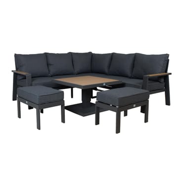 Havemøbelsæt HOME4YOU Parker Grey 4 dele - Grå - Havemøbler - Loungemøbler - Sofagrupper udendørs