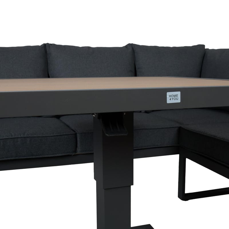 Havemøbelsæt HOME4YOU Parker Grå 4 dele - Grå - Have - Udendørs miljø - Altan & terrasse - Altanmøbler