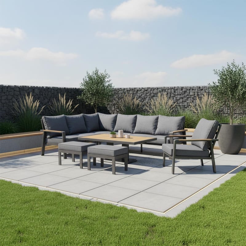Havemøbelsæt Telor - grå - Have - Udendørs miljø - Altan & terrasse - Altanmøbler