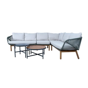 Havemøbelsæt Tuxedo Hjørnesofa og 2 Borde - Grøn - Havemøbler - Loungemøbler - Sofagrupper udendørs
