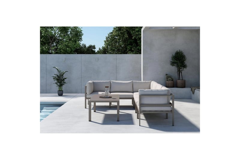 Hjørnesektion 3+3 Copacabana - Brun - Have - Udendørs miljø - Altan & terrasse - Altanmøbler